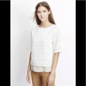 VINCE Pointelle Top M